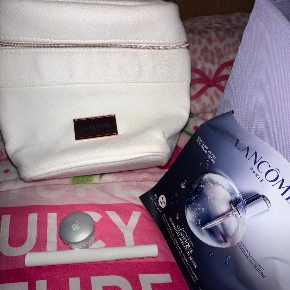 Lancome Skincare Tool Set in White and Silver